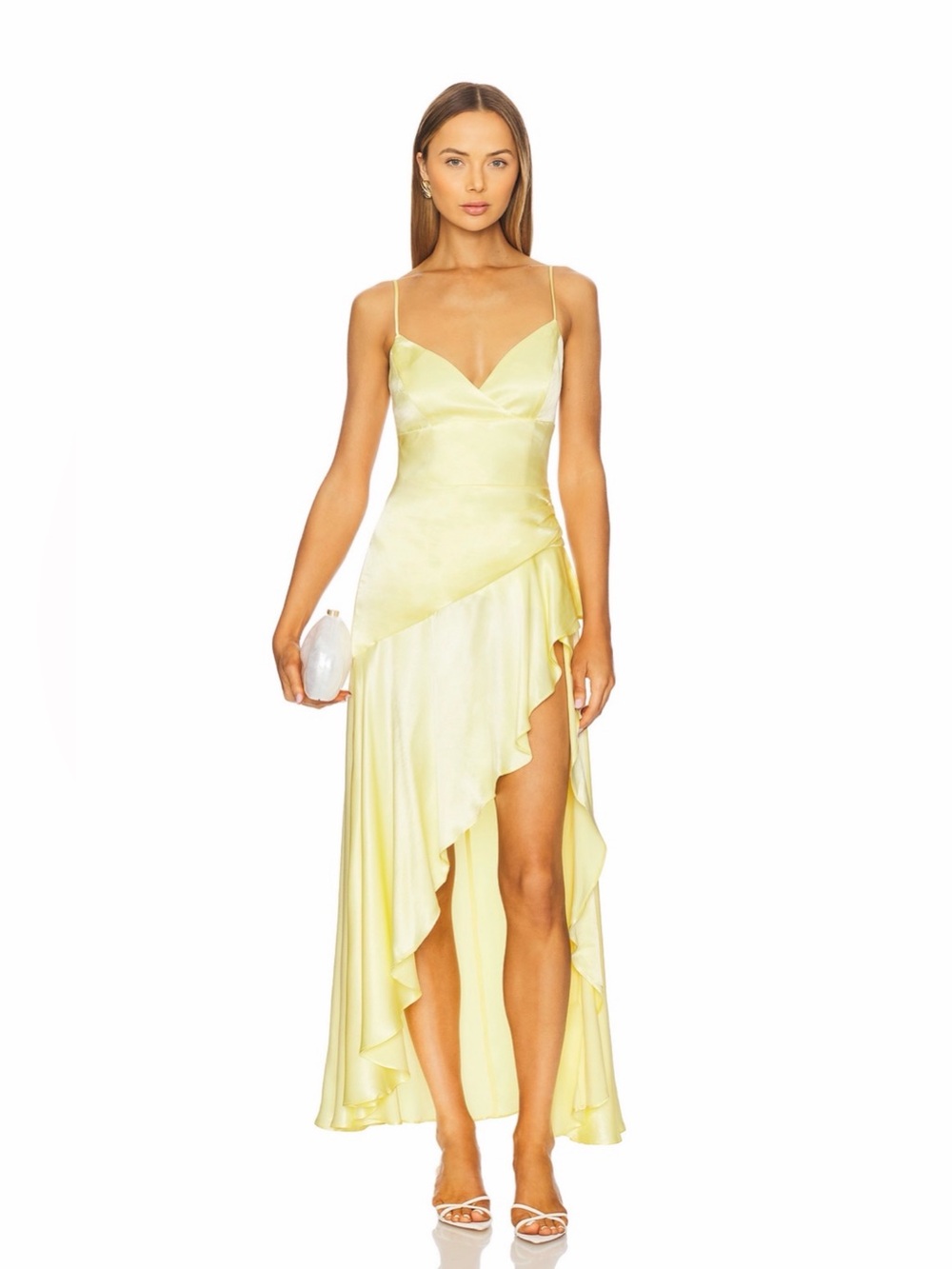 Bardot Sorella Yellow Midi Dress